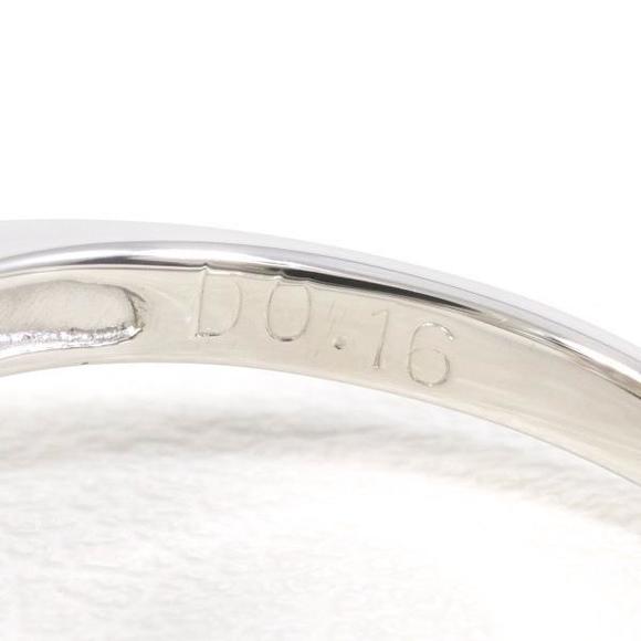 Other PT900 Platinum Pearl Ring with Diamond Metal Ring in Excellent Condition - Picture 6 of 7